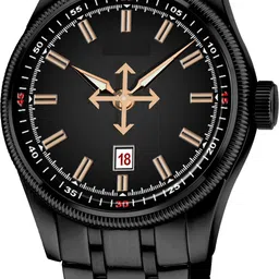 onir Date & Time Analog Quartz For Men/Boys Analog Watch Analog Watch - For Men Black Stainless Steel Chain Analogue Quartz Movement boys Wrist Watch image 1