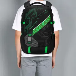 skybags Large 40 L Laptop Backpack Vesper 40L Laptop Backpack with Rain Cover - Black image 2