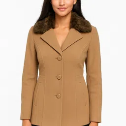 luvyduvy VELVET Solid Coat For Women-picture-25