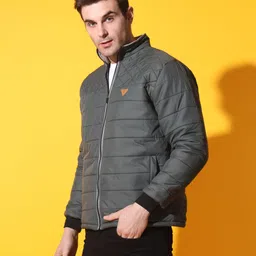 christy world Men Solid Padded Jacket image 2