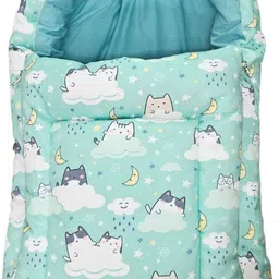 123 kids Baby Sleeping Bag & Carry Nest | Cotton Bedding Set for Infants & New Born Baby Sleeping Bag image 1