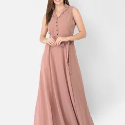 eavan Women Maxi Beige Full Length Dress-picture-13