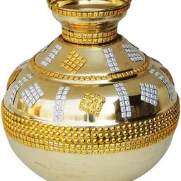 Matka Kalash 1.54Kg Brass Kalash-image-40