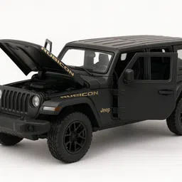 crezor toys 1:32 Scale Rubicon SUV Diecast Toy Car with LED Lights, Sounds & Pullback image 2