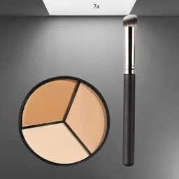 morbee Concealer Contour Palette Brush,3 In 1 Color Correcting Highlight Concealer a7 Concealer-picture-18