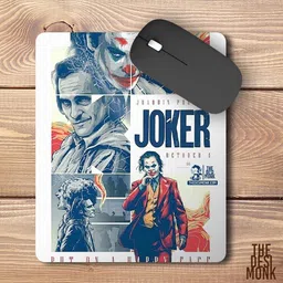 The Desi Monk Joaquin Phoeni x Joker Anti Skid Mouse Pad for Laptops and Computers Non Slip Base Mousepad image 2