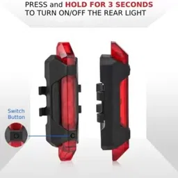 highrider USB Rechargeable Cycle Horn with Light Cycle Tail Light Cycle Blue Valve Light Bell image 4