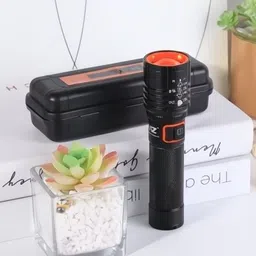 shopglobal LIKE 100W Laser Long Range Rechargeable Torch With Side 20 HW Big SMD Emergency Torch image 4
