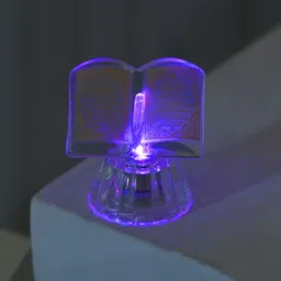 khwajadarbar Islamic Quran Replica Crystal Book with LED Light - Collectible Gift Decorative Showpiece - 5 cm image 3