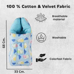 voidrop New Printed Cotton Baby Carry Bed for New Born Babies & Infants 0-12 Months Sleeping Bag image 2