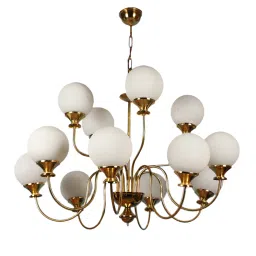 eliante by jainsons lights Kiosk Gold Iron Globe Chandelier image 5