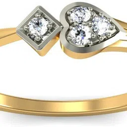 avsar AVR477YB 14kt Cubic Zirconia Yellow Gold ring image 1
