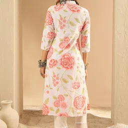nayasi Women Printed Pure Cotton Straight Kurta image 2