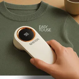 mayson Electric Lint Remover with Free 180 Sheet Lint Roller (White) Lint Roller image 2