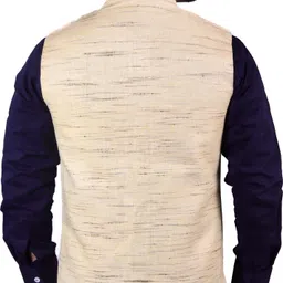 w s textile Self Design Men Waistcoat image 2