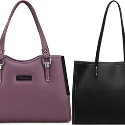 Women Black, Purple Tote-image-63