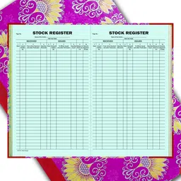 anvis Stock Register | 50 Sheets | 100 Pages | Hard Bound 1-Part Record Keeping Books image 2