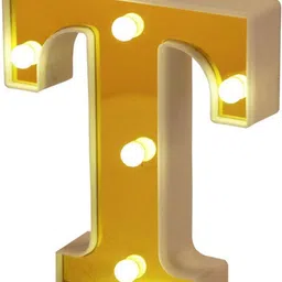mansaa LED Marquee Letter Lights Sign, Alphabet LED Lights for Home Party Wedding Decoration - T Table Lamp-picture-17