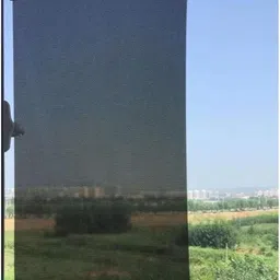 hrk enterprise 10 cm (0 ft) Polyester Transparent Window Curtain Single Curtain image 2