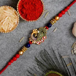 vibhima trunkbox Designer ANIL ( pack 1 ) 12 Assorted Rakhi Set image 2