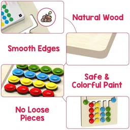 raindrops Colour & Pattern Matching Learning Toys for Kids 4+| Color Coder Brain Exercise image 4