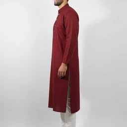 jaitik Men Cotton Blend Kurta Pyjama Set image 3