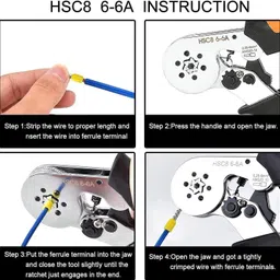 cartcraze Crimping Tool Kit with 1200PCS Wire End Ferrules & Crimper Plier wire crimping 1 Manual Crimper image 3