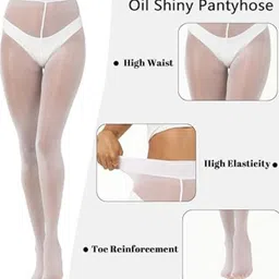 neska moda Women, Girls Sheer Stockings image 2