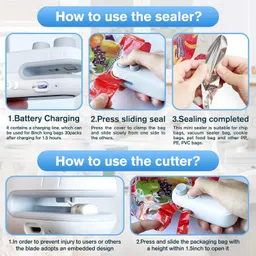 wifton Handheld Heat Vacuum Sealer Rechargable Hand Held Heat Sealer image 5