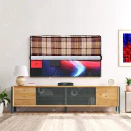 Glassiano Waterproof LED TV Cover for Compatible for All Models, for 24 inch LED - Double Use -Transparent & Printed Flap - 24 Inches LED TV Cover-image-19