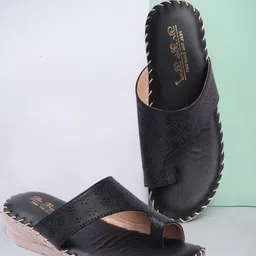 big bird footwear Women Casual Toe-Ring Doctor Sandals for Women & Girls (Black) Wedges Sandal-picture-12