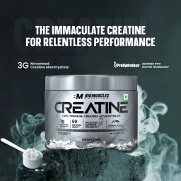 Bigmuscles Nutrition Creatine Monohydrate (83 Servings) | ProHydrolase Enzyme Tech. for better absorption | 257g image 2