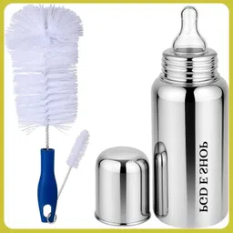 pappa Premium Stainless Steel Feeding Bottle for Baby - 300 ml-picture-32