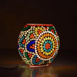 ionic glass Mosaic Table Lamp From Home Decorate Table Lamp image 2