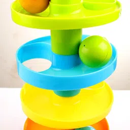 play nation Premium Roll Ball Giraffe Shaped Set | Rolling & Swirling Ramp Drop Toy for Kids image 4