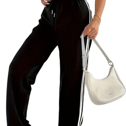 dockstreet Women Solid White Track Pants-picture-32