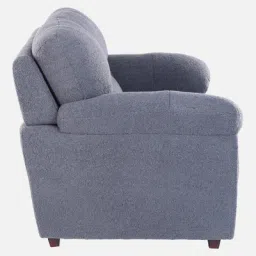 casacraft from pepperfry Bari Boucle Fabric 2 Seater Sofa in Grey Color image 5