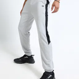 glitchez Men Colorblock Grey Track Pants image 1
