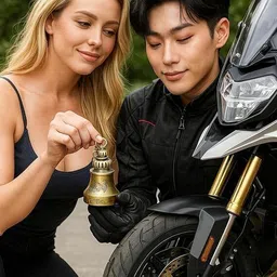 tusmad Metal Guardian Bell for Bike Keychain Bell image 2