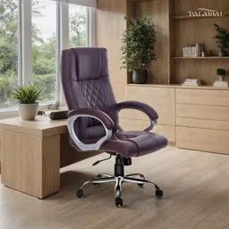 palarial Barfi Executive Leatherette Office with High Back Support and Padded Armrests Leatherette Office Executive Chair-picture-35