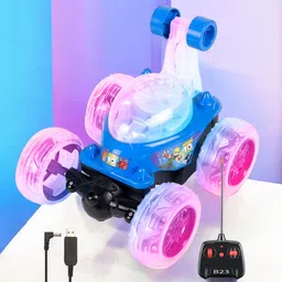 mahi zone Rechargeable Remote Control 360 Degree Stunt Car Music & Lights for Kids_M203-picture-11