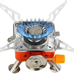 paramdhyey Square Stainless Steel Folding Camping Stove – Ultra-Portable Outdoor Gas Stainless Steel Manual Butane Gas Stove-picture-20