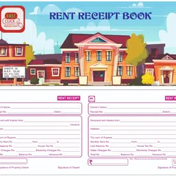first click RENT RECEIPT BOOK SET OF 2 PCS (50 RENT SHEETS IN A 1 BOOKLETS)CASH RECEIPT 2-Part RULED image 2