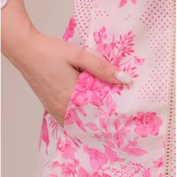 brihaspatiwears Women's Kurta pant set - Traditional Indian Wear - Elegant Casual/Office Outfit Floral Print Kurta, Palazzo & Dupatta Set image 4