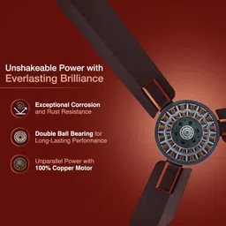 v-guard GLADO PRIME VX 1 Star 1200 3 Blade Ceiling Fan image 5