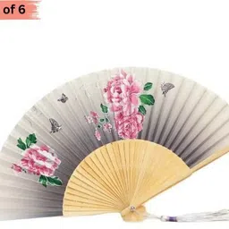amaco Wooden Hand Chinease/Japanese fan Handmade Bamboo Hand Held Fan AW 336-picture-29