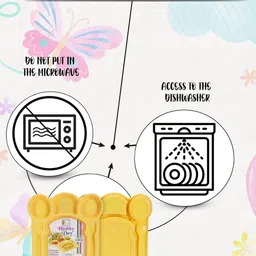 korbox Plastic Dinner Serving Plate for Kids | Plastic Breakfast, Lunch, Dinner Dinner Set image 3