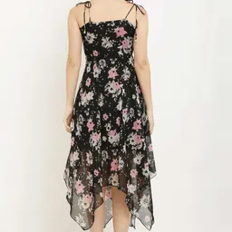 heavens creations Women High Low Pink, Grey, Black Maxi/Full Length Dress image 2