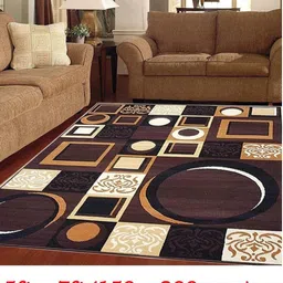 kaynat carpet Multicolor, Brown, Beige Polypropylene, Acrylic Carpet image 1