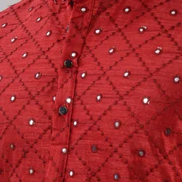 villain Men Silk Blend Kurta Pyjama Set image 4